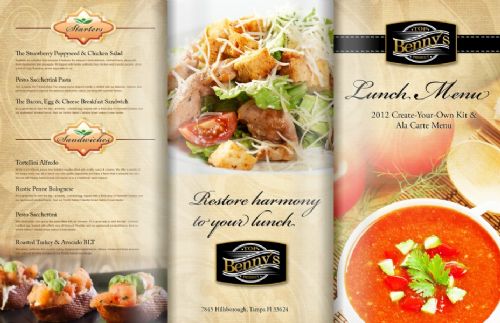 BROCHURE, MENU DESIGN